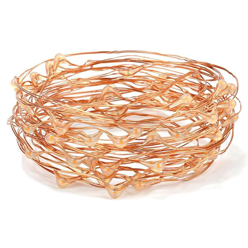 20m LED String Lights USB Powered 200 LEDs Copper Wire String Lights-Warm White