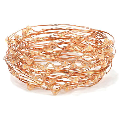 20m LED String Lights USB Powered 200 LEDs Copper Wire String Lights-Warm White