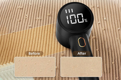 Lint Pill Remover Battery Operated Fabric Shaver for Remove Fabric with Digital Display-Black