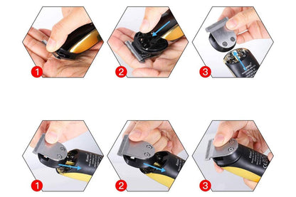 5 in 1 Beard Trimmer for Men Electric Grooming Kit Cordless Hair Clippers for Bear Hair Face Nose Ear