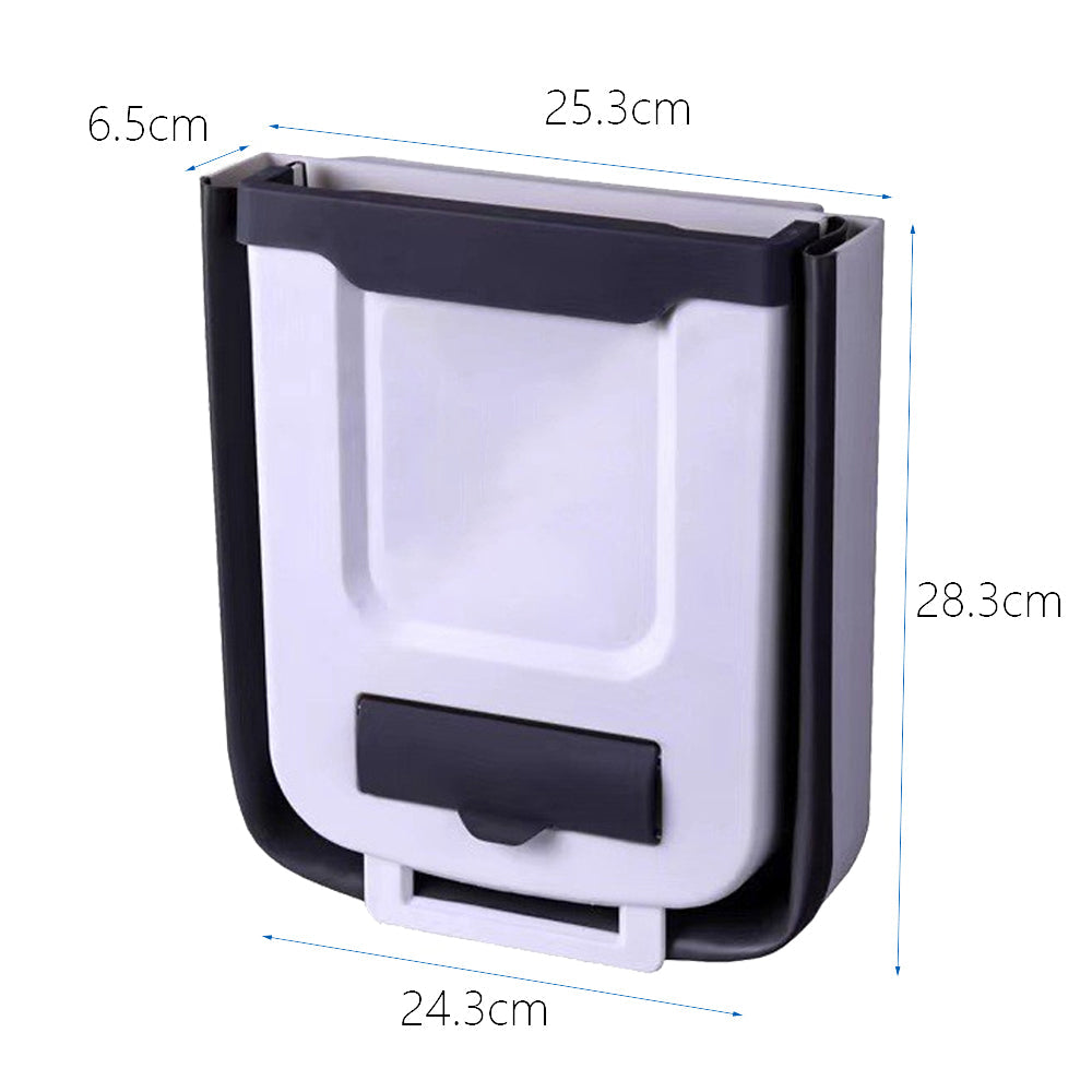 Foldable Hanging Kitchen Trash Can Garbage Can Waste Bin for Kitchen Bathroom Camping