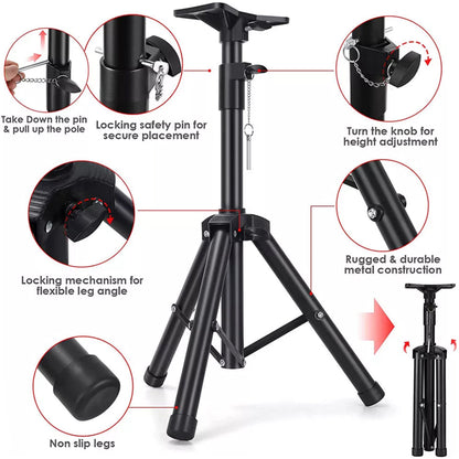 Adjustable Speaker Floor Stand Triangle Speaker Holder for Family Stage Meeting Room