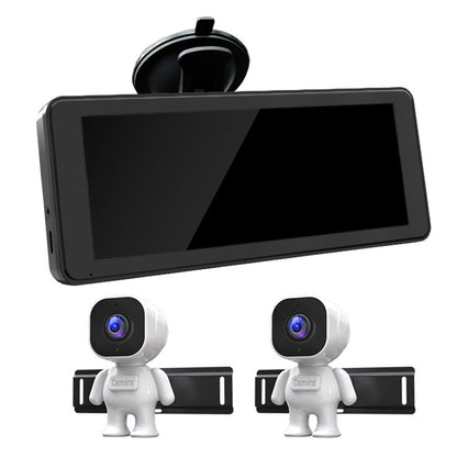 Dual View Kids Car Camera with 6.86 inches HD Display with Night Vision Adjustable Angle