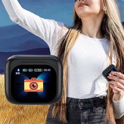 Bluetooth 5.3 Wireless Earbuds Multifunctional Touch Screen LCD Screen Headphone