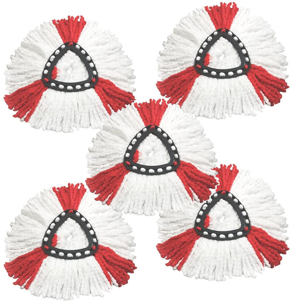 5Pcs Replacement Microfibre Mop Head Compatible with O-Cedar Vileda