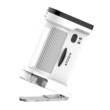 Portable Microscope with 1000X Magnification HD Screen Educational Toy-White
