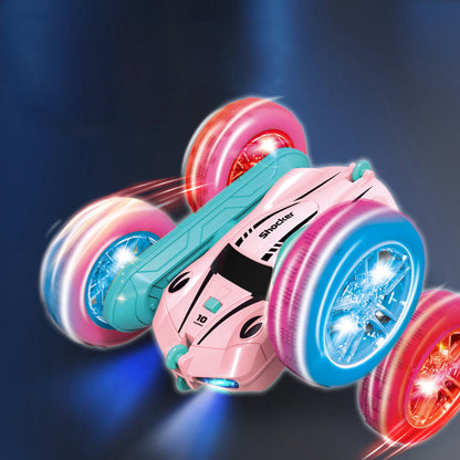 RC Stunt Car Remote Control Toy Car 4WD Double Sided Rotation Car Kids Gift