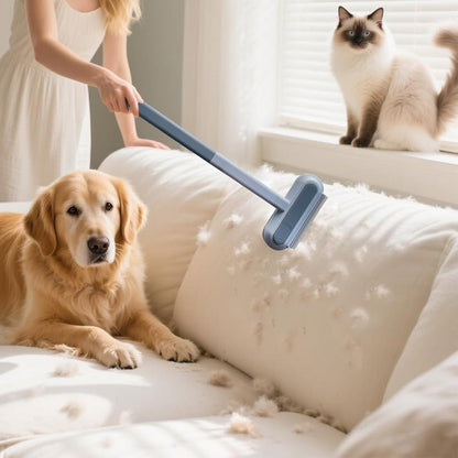 2Pcs Set Pet Hair Removers for Furniture Reusable Hair Brush for Carpets Bedding
