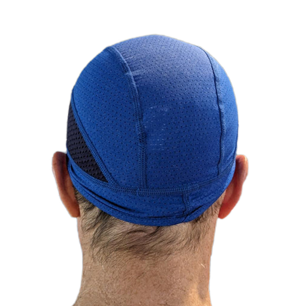 Skull Cap Helmet Liner ââ‚?Cycling & Motorcycle Cap for Under Helmet Use  Blue