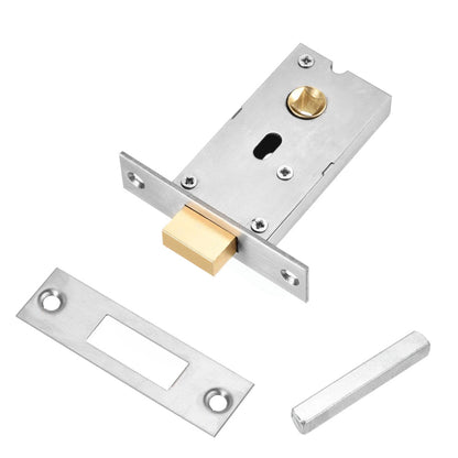 Hidden Door Lock Invisible Latch Double Sided Privacy Lock for Bedroom Bathroom Stainless Steel-Black