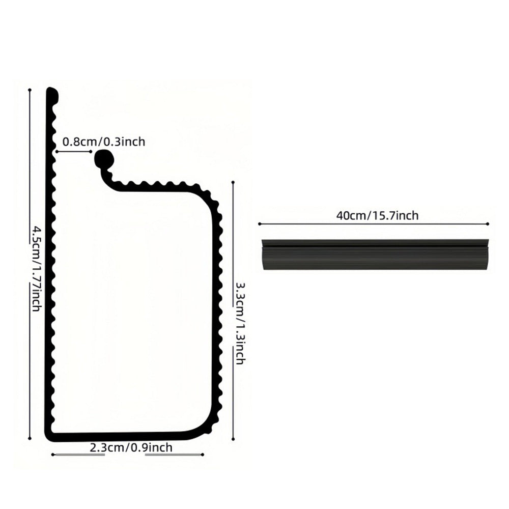 40cm Under Desk Cable Management ¨C Adhesive Mount Cord Organizer for Desk Black