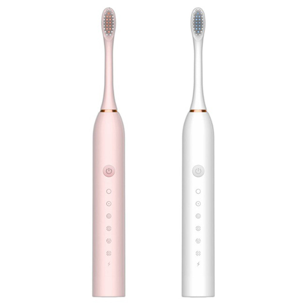Couple's Electric Toothbrush Set with 2 Handles & Travel Case Style 1