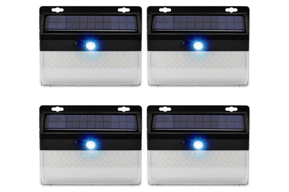 4Pcs LED Solar Motion Sensor Outdoor Security Wall Lamp