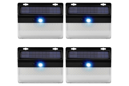 4Pcs LED Solar Motion Sensor Outdoor Security Wall Lamp