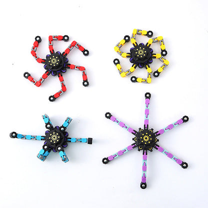 4PCS Transformable Mechanical Gyro Fidget Spinner Toy for Kids
