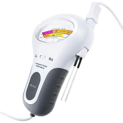 2-in-1 Swimming Pool Water Tester Handheld Chlorine and PH Meter