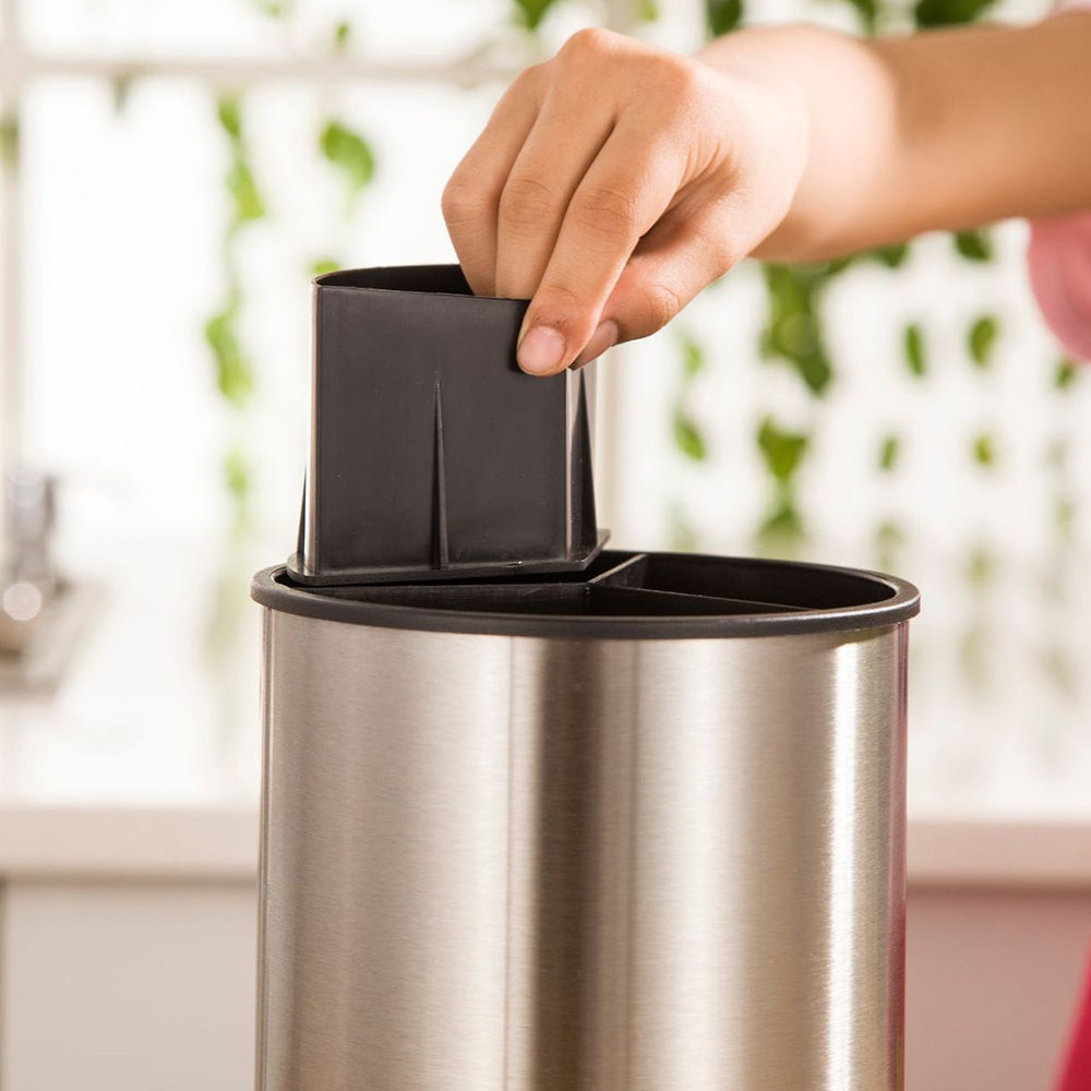 360 Degree Rotating Stainless Steel Kitchen Utensil Holder