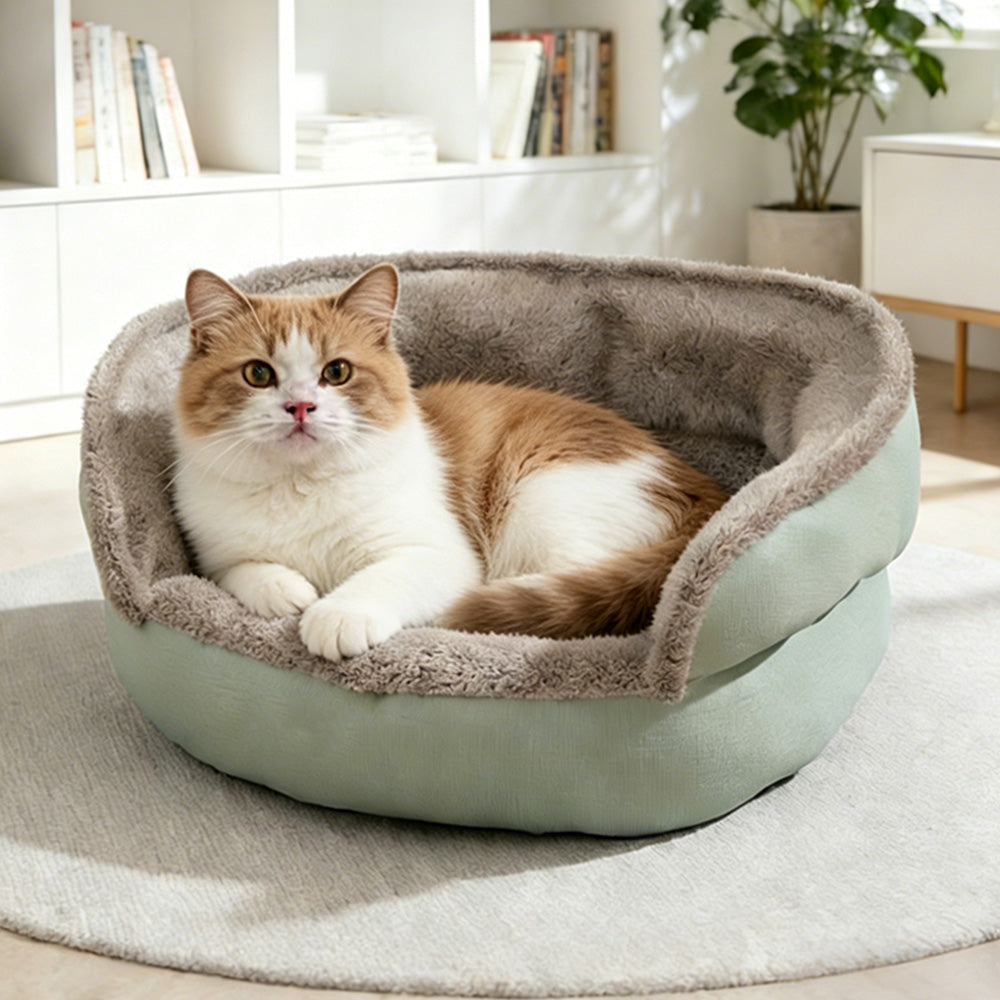 Soft Dog Bed for Indoor Anti Slip Pet Bed -Green