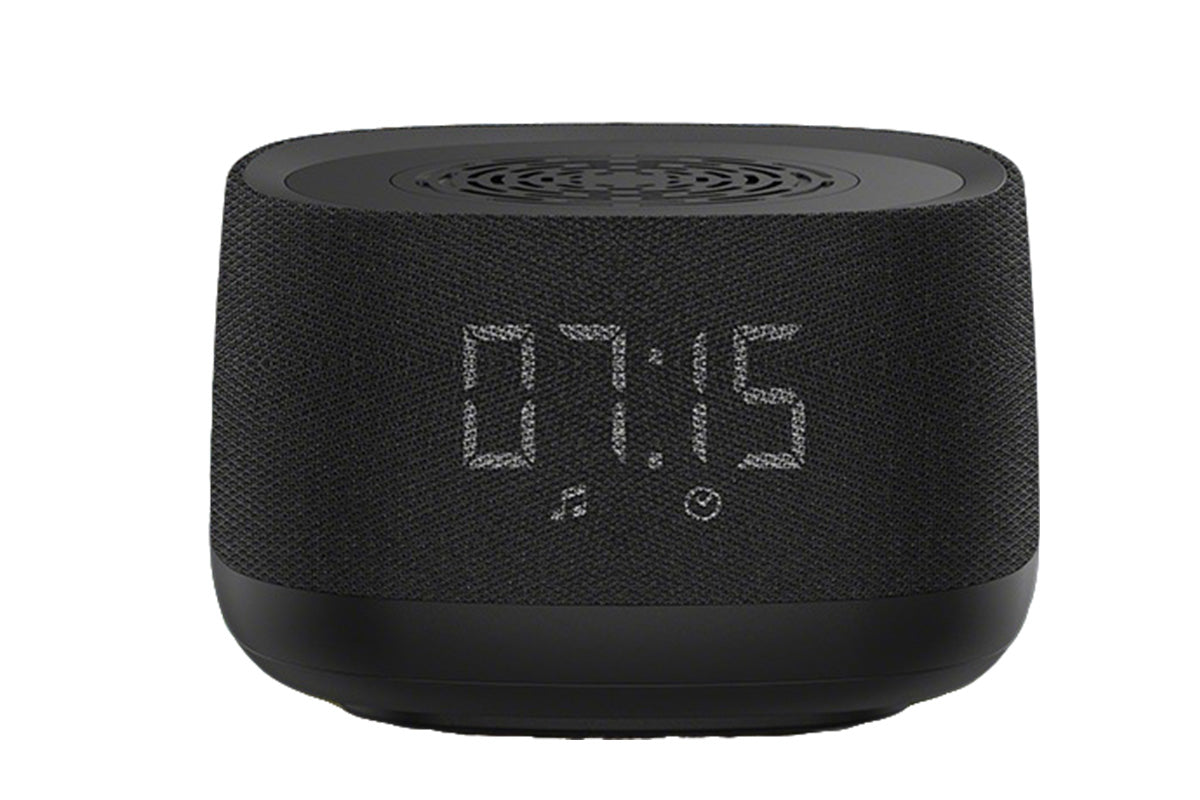 White Noise Sound Machine With Alarm Clock And Breathing Light-Black