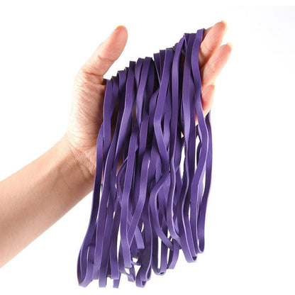 220Pcs Long Rubber Bands Elastic Bands for Office File Organization-Purple
