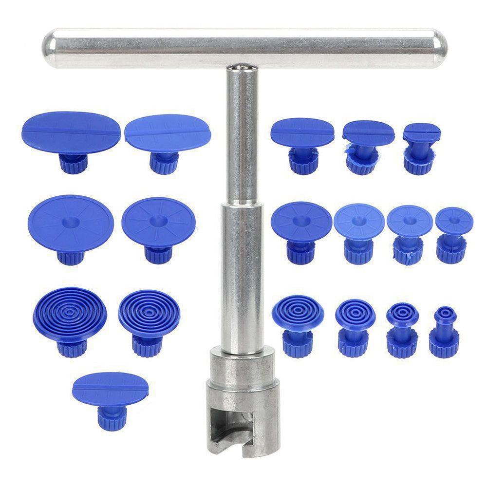 19PCS Car Dent Remover Repair Kit With T Slide Hammer Paintless Dent Puller For Car Body