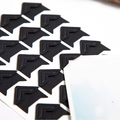 240 PCS Self Adhesive Photo Mounting Stickers-Black
