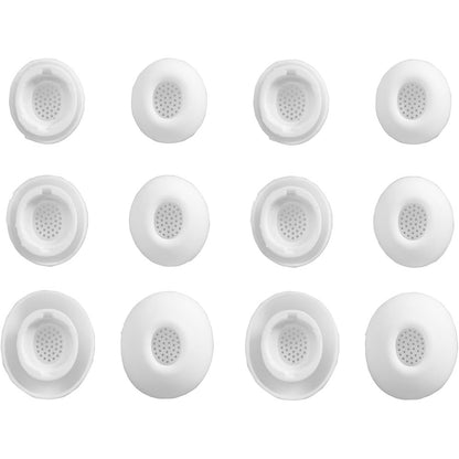 12Pcs Silicone Ear Tips for Samsung Galaxy Buds3 Pro Replacement Earbud Covers-White