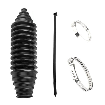 12 Pcs Universal Steering Rack Boot Kit Tie Rod Dust Cover with Clips and Cable Ties