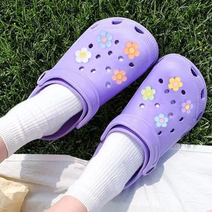 56Pcs Flower Shoe Charms Shoes Decorative Accessories DIY Craft Kits