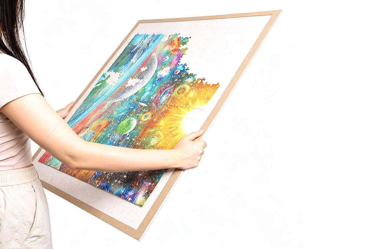 Foldable Puzzle Board for 1000 Pieces - Beige