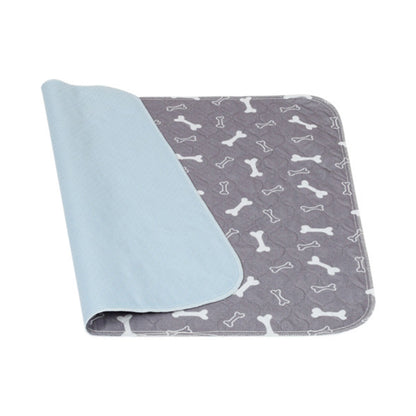 Washable Waterproof Reusable Dog Pee Pads Quick Absorbent Puppy Training Mat-Grey