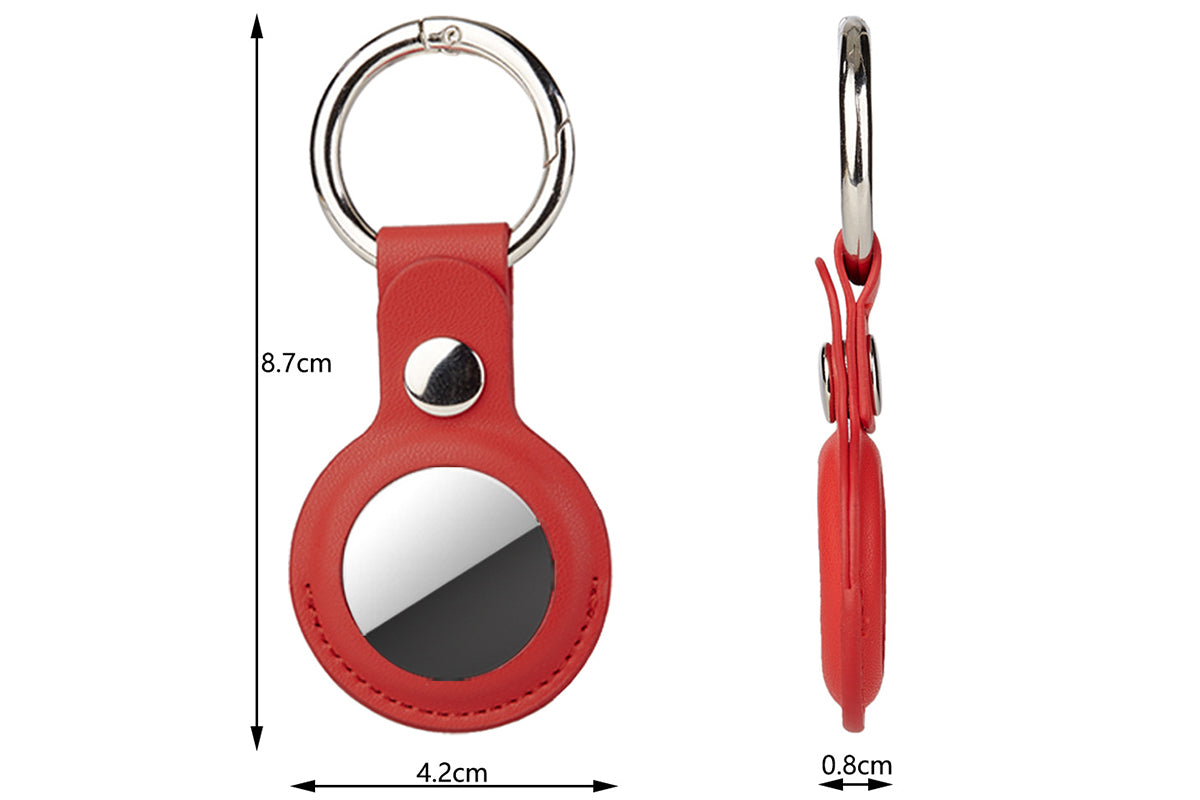 6Pcs for Airtag Case Keychain with Metal Snap Keyring for Luggage Keys Pets Kids Bag