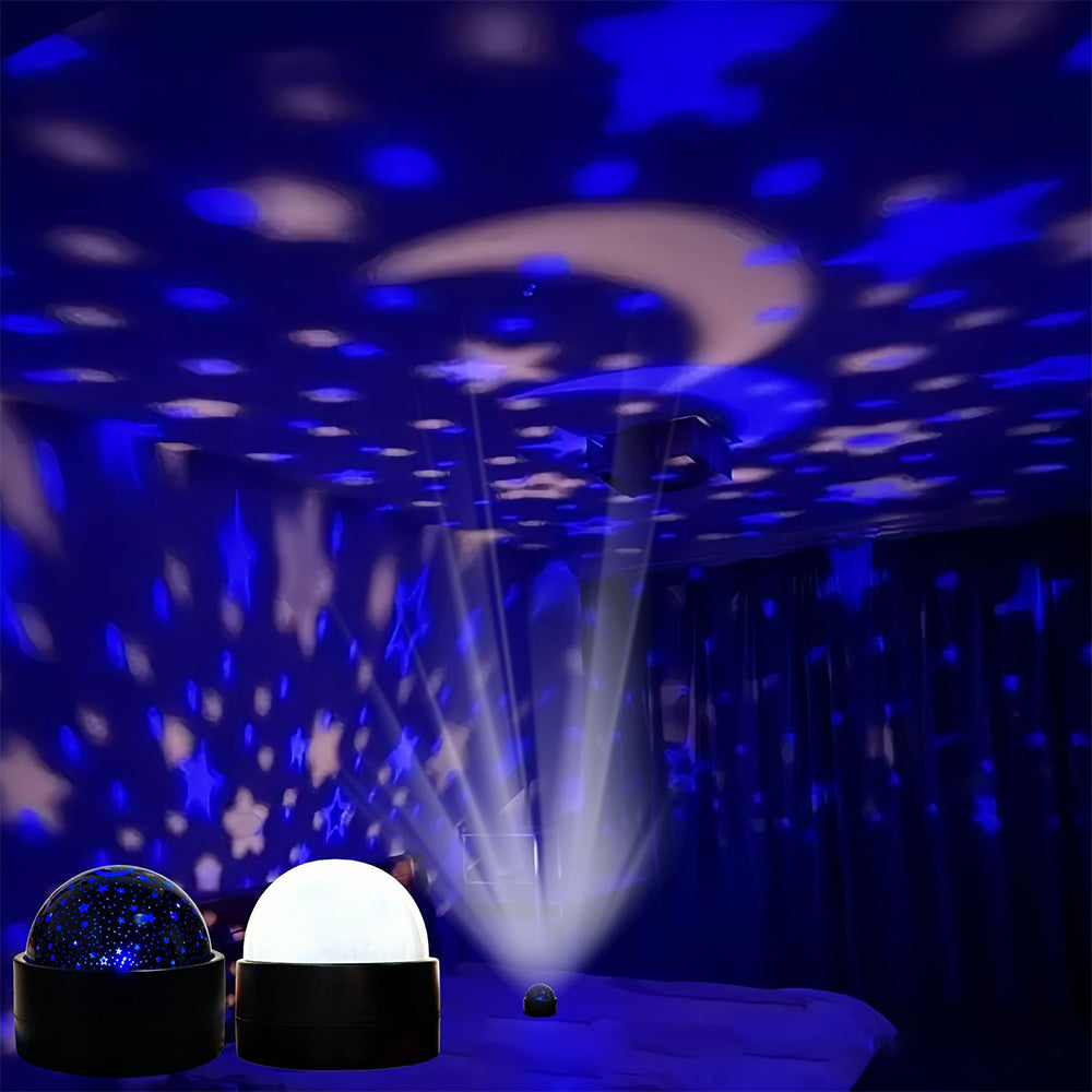 2-in-1 Projection Light Christmas RGB Light with Music Sync - Moon