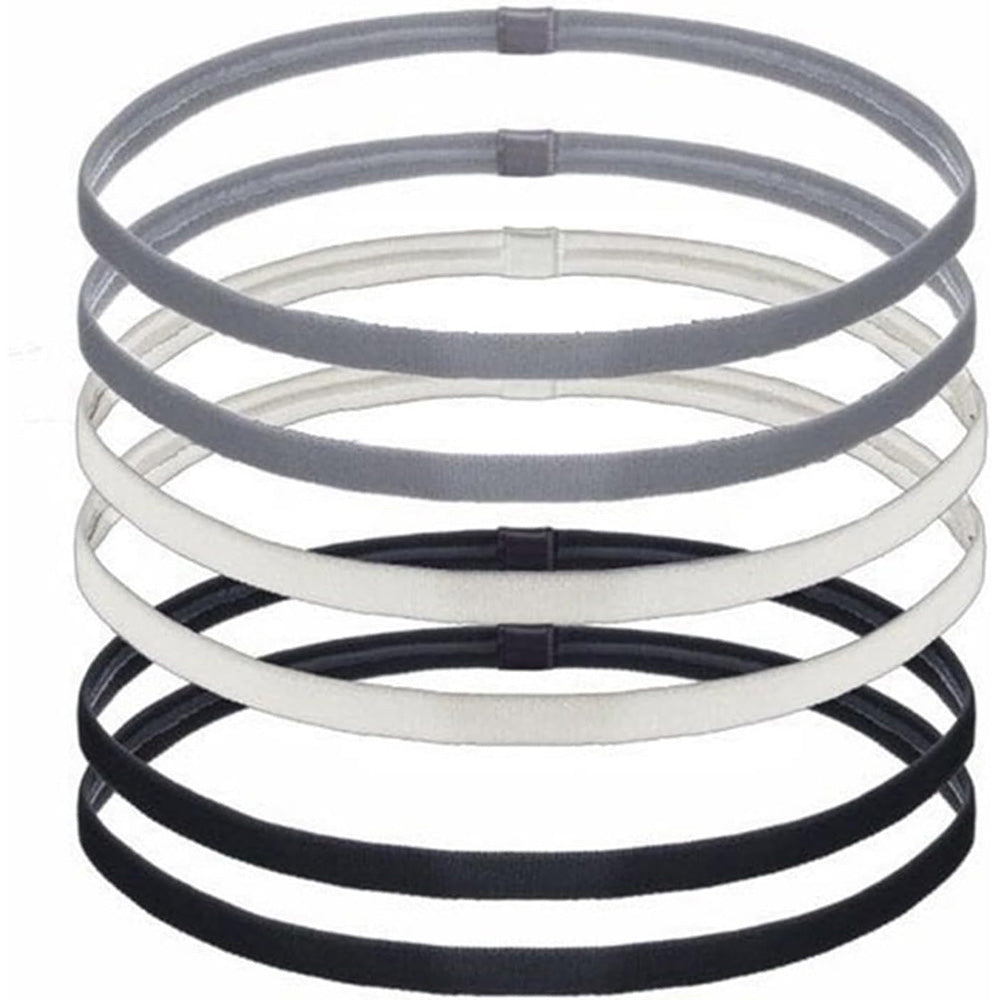 6 Piece Elastic Sports Headbands for Running Fitness