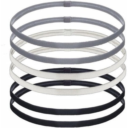 6 Piece Elastic Sports Headbands for Running Fitness