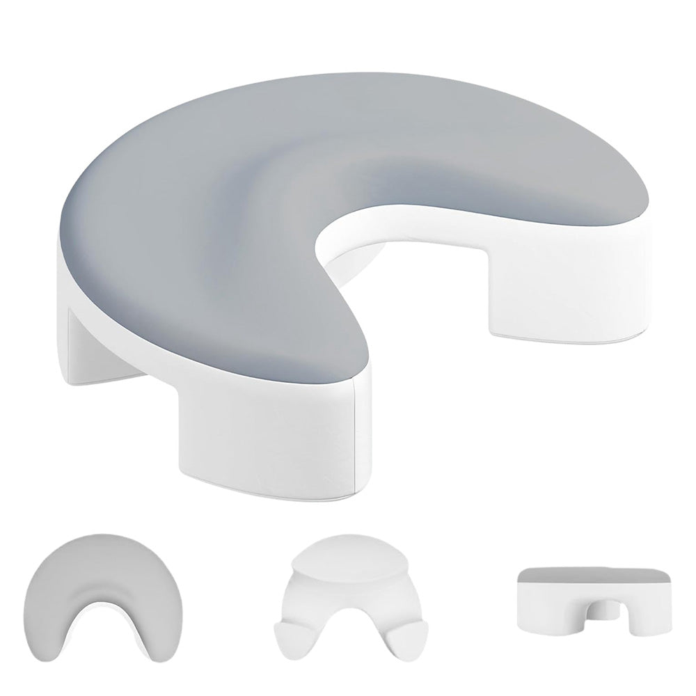 Ergonomic Side Sleeper Pillow with Arm Hole ¨C Neck and Shoulder Support White with Gray