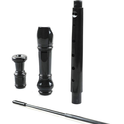 ABS 8-Hole Descant Soprano Recorder for Beginners -Black