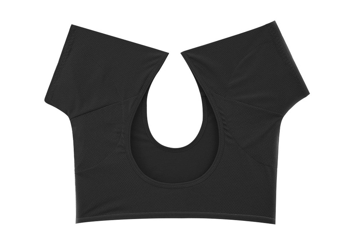 Underarm Sweat Vest Women Armpit Sweat Pads Washable Reusable Pads Breathable Sweat Guards for Under Armpits Sweat-Black