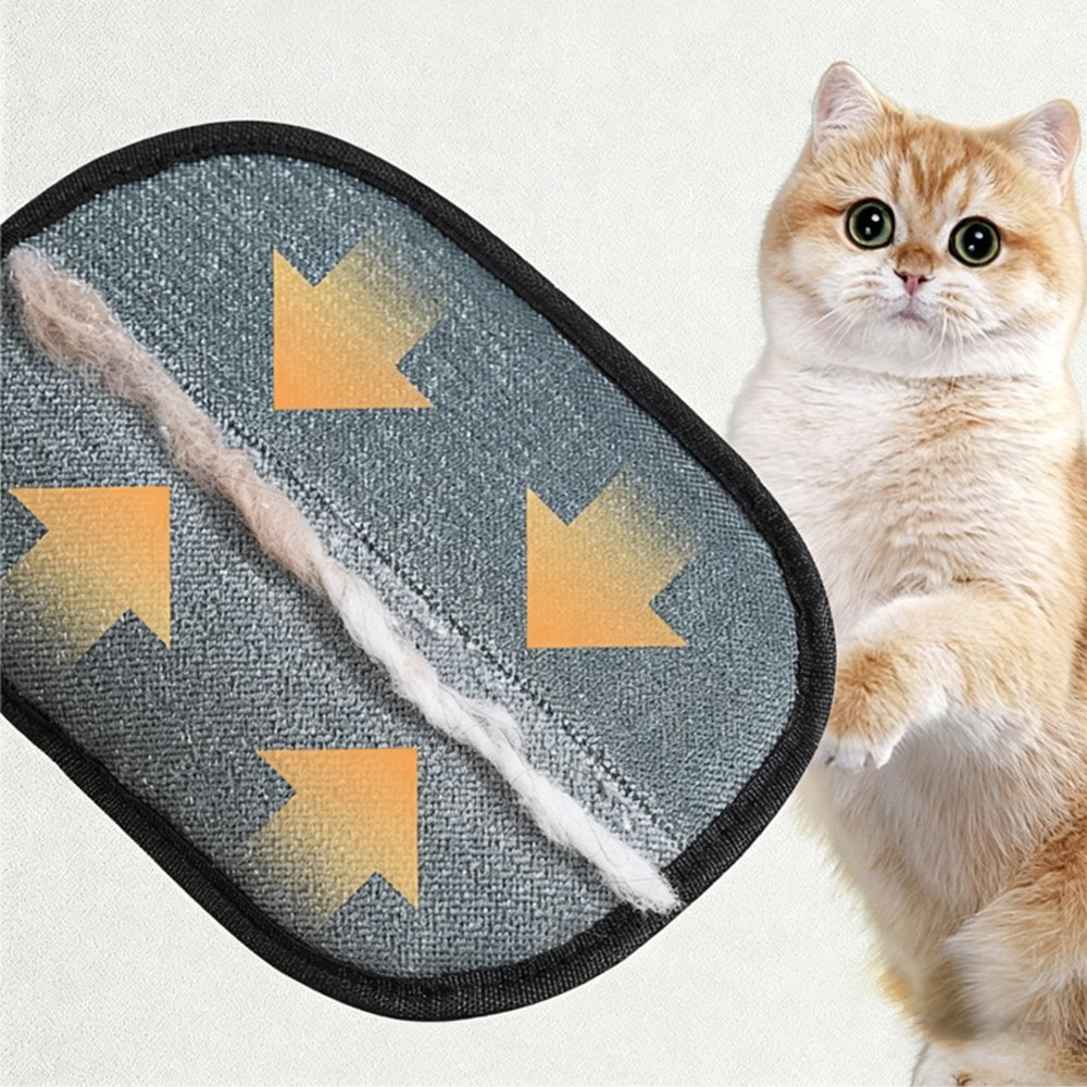 2Pcs Pet Hair Removal Gloves Electrostatic for Dog Cat Hair Laundry