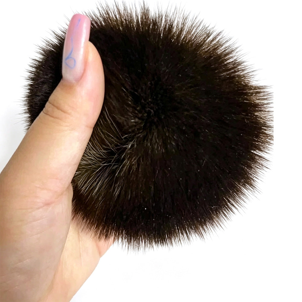 Soft Hair Sweeper Brush with Storage Case Neck Duster Brush - Gold