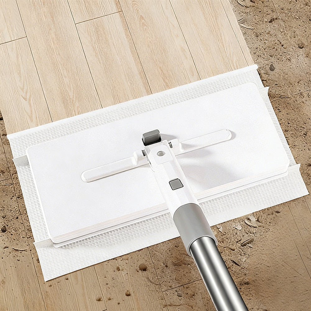 Clip Mop Sweep and Mop Kit for Hardwood Tile Marble and Laminate Floors