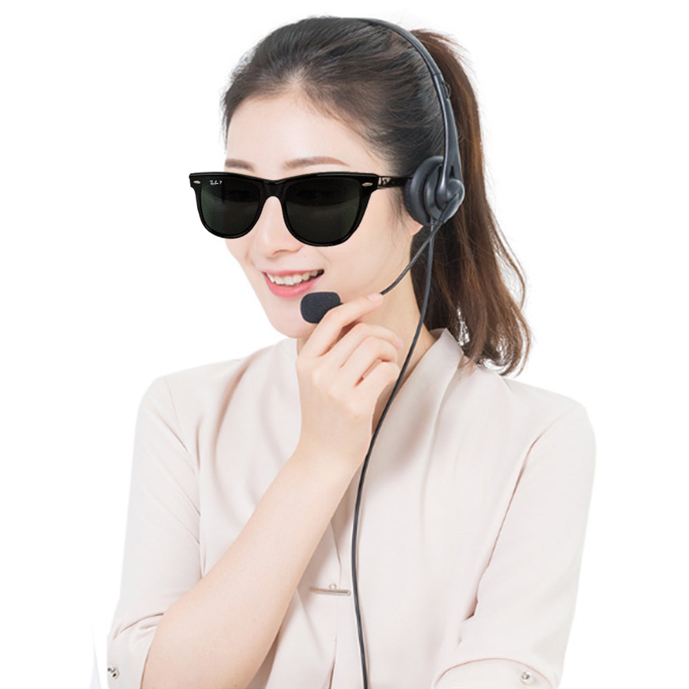 USB Wired Headset with Microphone 3.5mm Headset with Mic for Cell Phone Computer