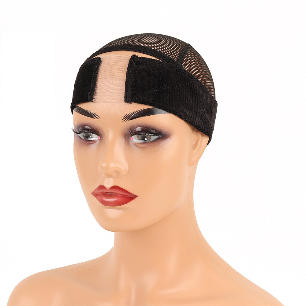 2 Piece Adjustable Velvet Wig Grip Headbands-Black