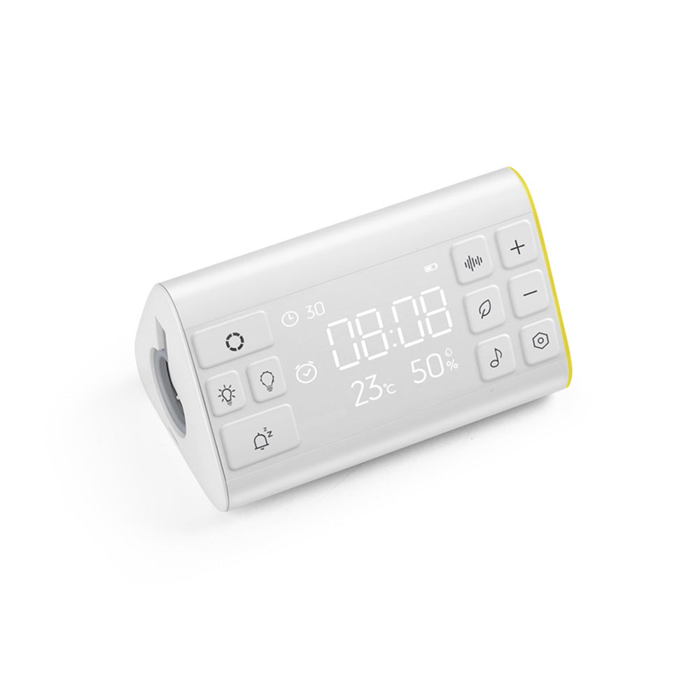 Sound Machine with 35 Soothing Sounds 7 Colors Night Light White Noise Machine with Time Temperature and Humidity Display