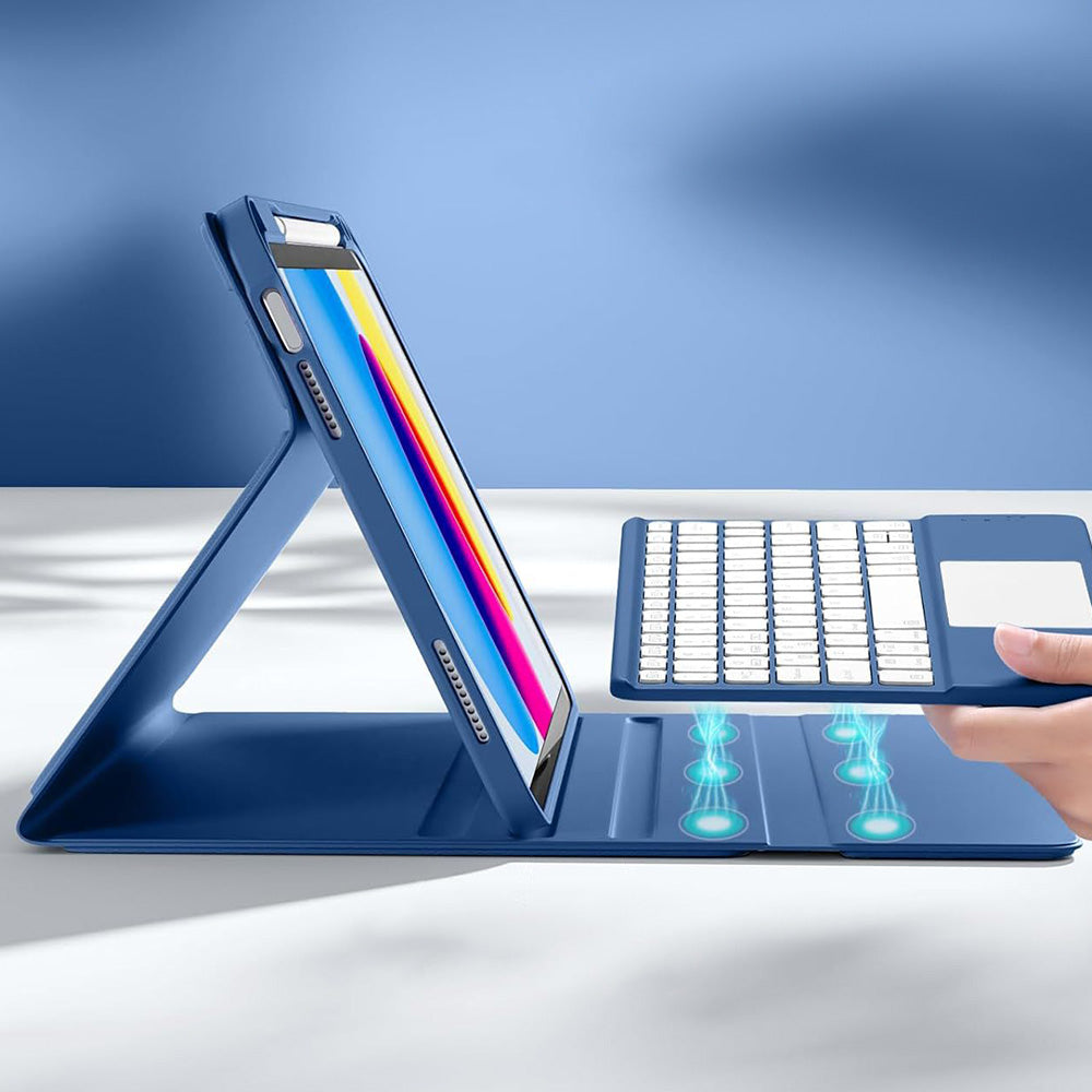 Keyboard Case with Touchpad for iPad 10th and 11th Gen  - Navy