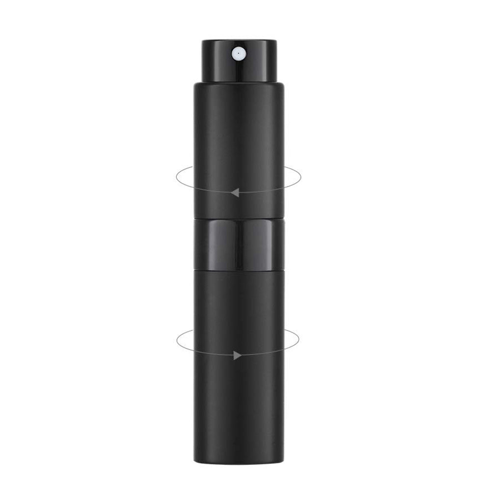 3Pcs 8ml Perfume or Cologne Travel Refillable Spray Bottle-Black