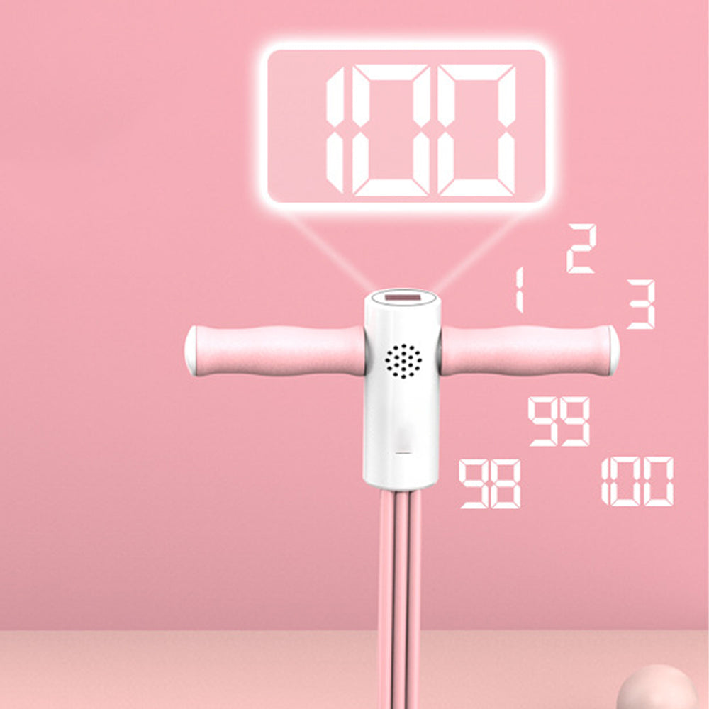 Smart Counting Voice Pedal Resistance Band 6 Tubes for Home Gym-Pink