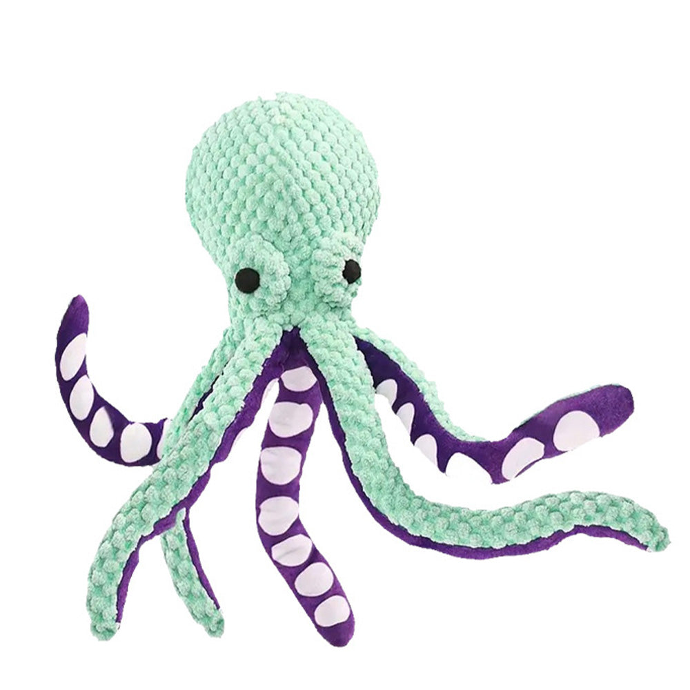 Large Plush Squeaky Octopus Dog Toy for Small Medium & Large Dogs
