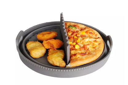 Air Fryer Silicone Liners For reusable Baking Tray Oven Accessories-Gray