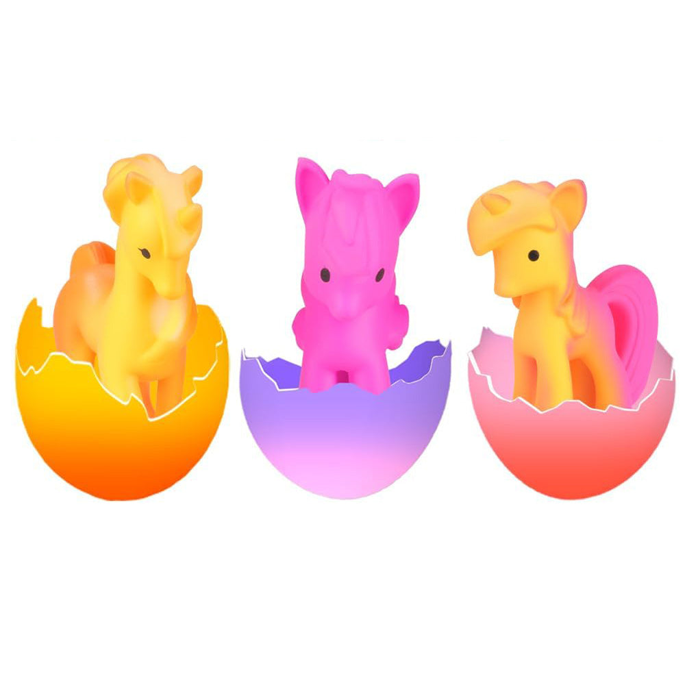 6PCS Unicorn Hatching Rainbow Eggs ¨C Magic Growing Toy Set for Kids